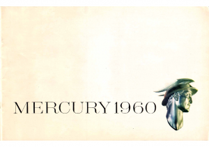 1960 Mercury Full Line Prestige