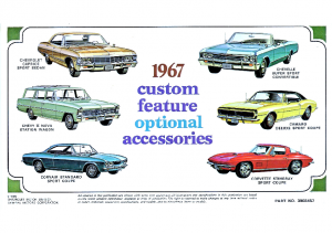 1967 Chevrolet Accessories Foldout